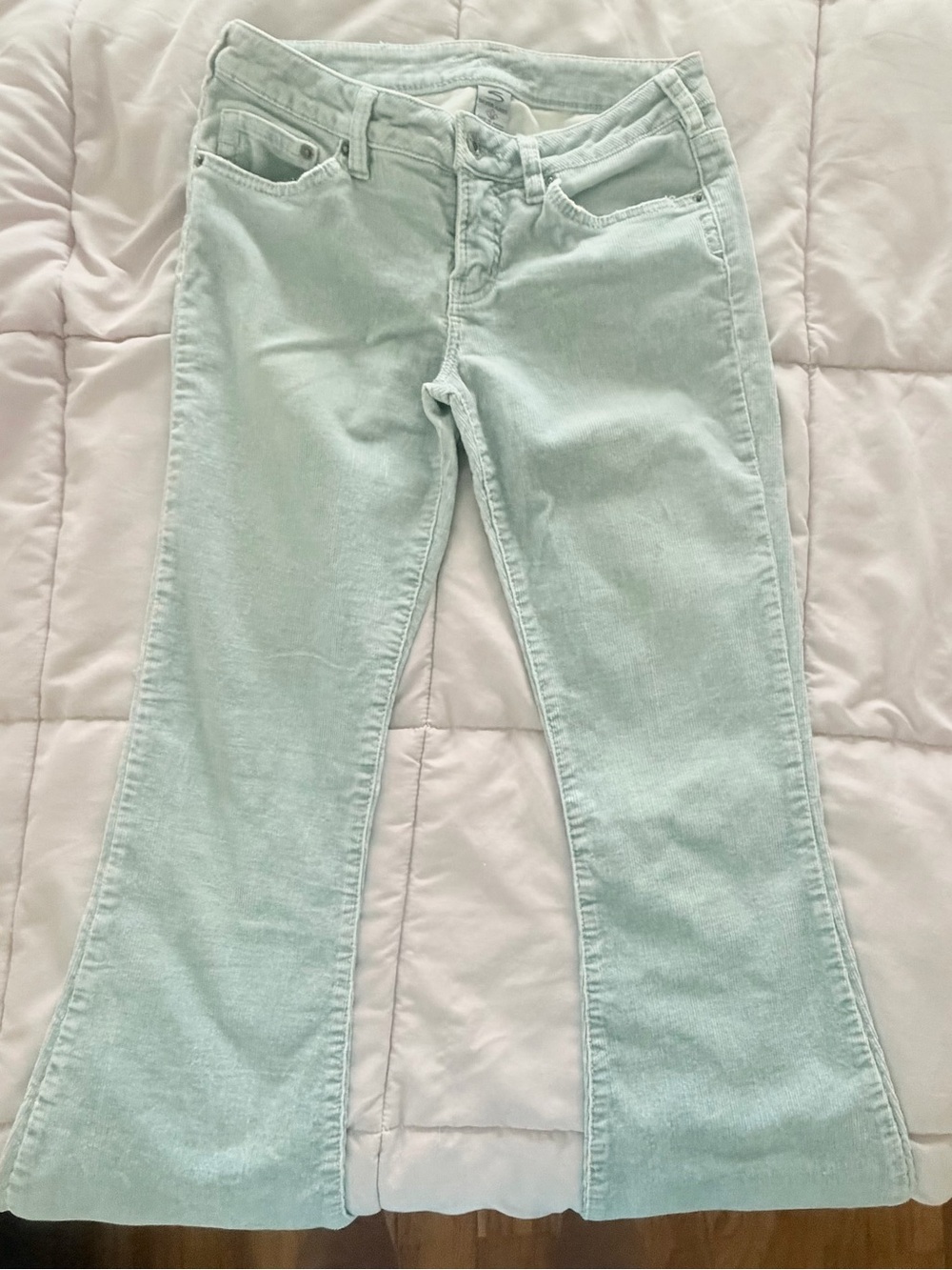 Women’s Light Blue Flared Corduroy Jeans